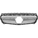 MERCEDES CLA-Class C117 13-19 Svart/Silver Sportgrill AMG Sport-Look (utan radar) DIEDERICHS