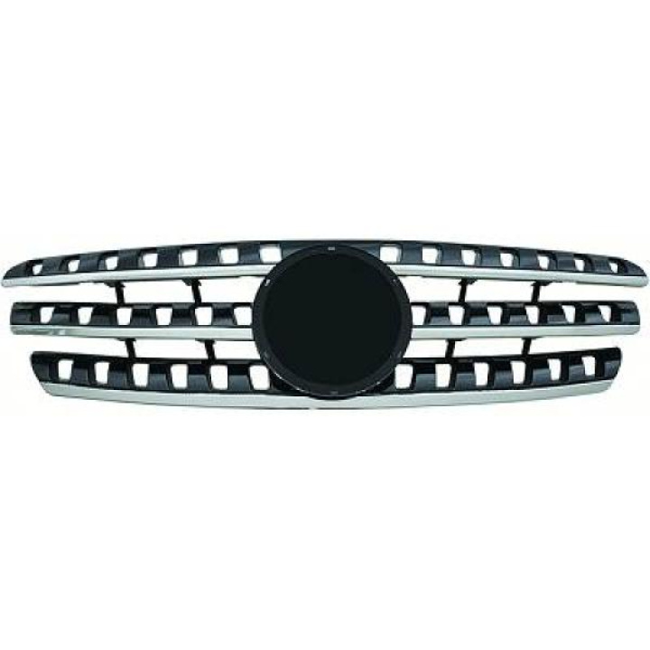 MERCEDES ML-Class W163 98-05 Ribbad Svart/Krom Sportgrill W164-Look DIEDERICHS i gruppen Välj bilmodell / Mercedes Benz / M-Class 97-05 (W163) / Styling / Grill hos DDESIGN Scandinavia AB (1690240)