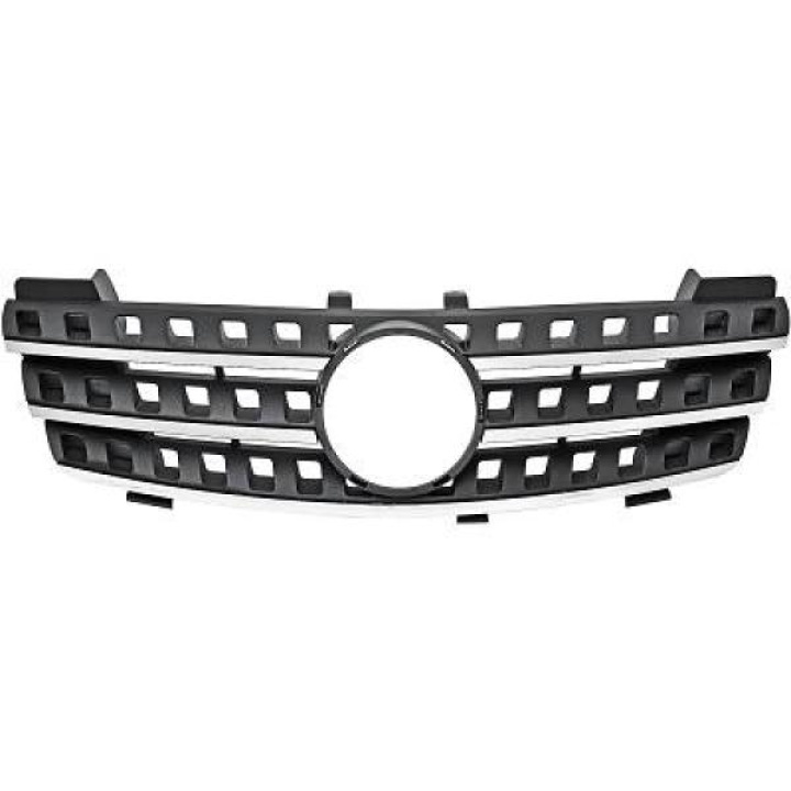 MERCEDES ML-Class W164 03-08 Ribbad Svart/Krom Sportgrill DIEDERICHS i gruppen Välj bilmodell / Mercedes Benz / M-Class 05-11 (W164) / Styling / Grill hos DDESIGN Scandinavia AB (1691540)