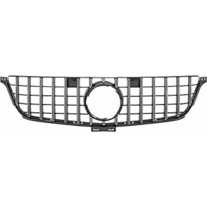 MERCEDES ML-Class W166 12-14 Svart/Krom Panamericana Sportgrill AMG/GT-Look DIEDERICHS i gruppen Välj bilmodell / Mercedes Benz / M-Class 11-19 (W166) / Styling / Grill hos DDESIGN Scandinavia AB (1692342)