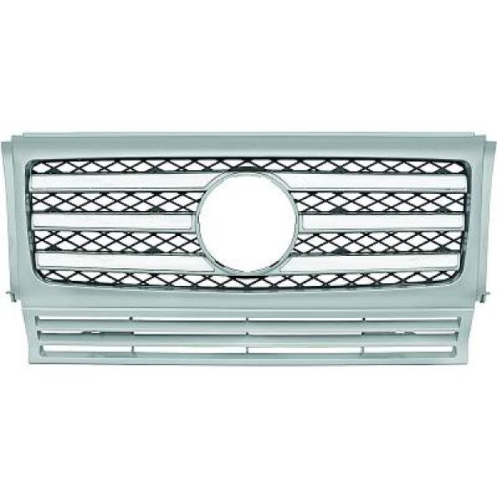 MERCEDES G-Class W463 (Geländewagen) 89-13 Krom/Silver Sportgrill DIEDERICHS i gruppen Välj bilmodell / Mercedes Benz / G-Class 90-18 (W463) / Styling hos DDESIGN Scandinavia AB (1695240)