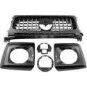MERCEDES G-Class W463 (Geländewagen) 18+ Svart/Krom Komplett Panamericana Sportgrill AMG/GT-Look (med radar) DIEDERICHS