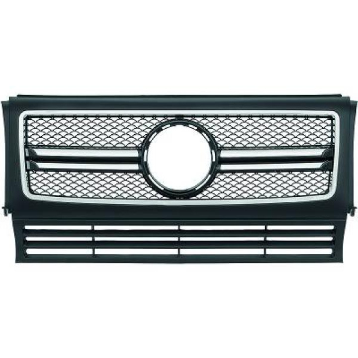 MERCEDES G-Class W463 (Geländewagen) 90-15 Svart/Krom Sportgrill G55 AMG-Look DIEDERICHS i gruppen Välj bilmodell / Mercedes Benz / G-Class 90-18 (W463) / Styling hos DDESIGN Scandinavia AB (1695540)