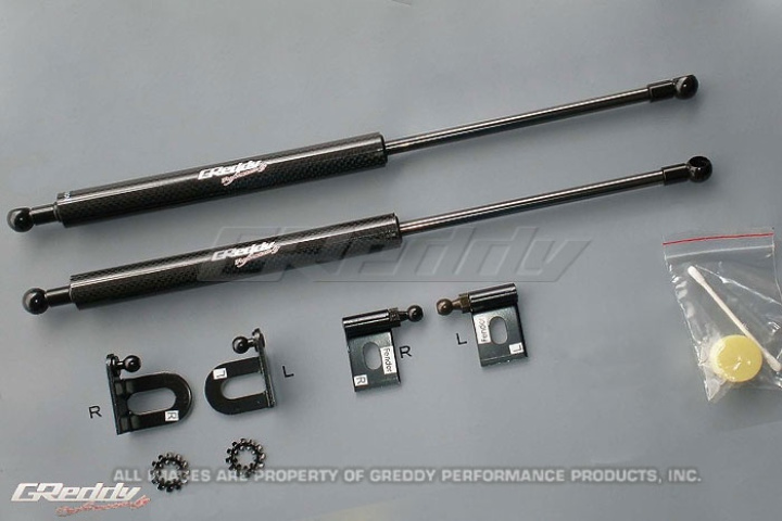 18530101 Mitsubishi EVO X 08-14 Huvdämpare Kolfiber GReddy