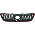 VW POLO 05-09 Honeycomb Svart/Röd Sportgrill GTI-Look DIEDERICHS