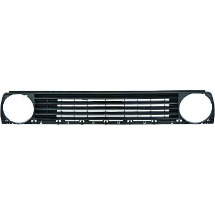 VW GOLF MK2 83-91 Ribbad Svart Sportgrill DIEDERICHS i gruppen Välj bilmodell / VW / Golf 2 83-92 / Styling hos DDESIGN Scandinavia AB (2211340)
