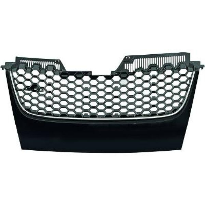 VW GOLF MK5 03-09 Honeycomb Svart/Silver Sportgrill Utan Emblem DIEDERICHS i gruppen Välj bilmodell / VW / Golf 5 03-09 / Styling hos DDESIGN Scandinavia AB (2214841)
