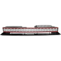 VW GOLF MK6 08-12 Honeycomb Svart/Röd Sportgrill Utan Emblem GTI-Look DIEDERICHS