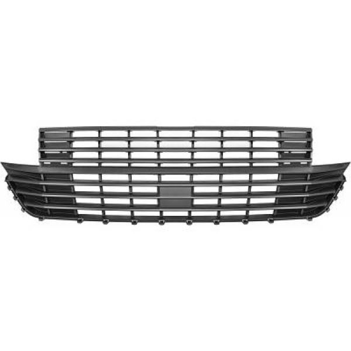 VW Transporter T6.1 19+ Ribbad Sportgrill Mattsvart DIEDERICHS i gruppen Välj bilmodell / VW / Transporter T6 / Styling hos DDESIGN Scandinavia AB (2274141)