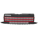 VW Transporter T6 15-19 Ribbad Svart/Röd Sportgrill DIEDERICHS