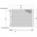 AC Kondensor Radiator 468 x 350 mm  T7 Design