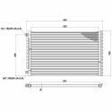 AC Kondensor Radiator 593 x 350 mm  T7 Design