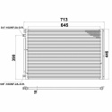 AC Kondensor Radiator 713 x 446 mm  T7 Design