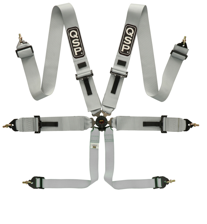 6-Punktsbälte Pro Plus FIA - Grå QSP Products i gruppen Universala produkter hos DDESIGN Scandinavia AB (30QR336-SLV)