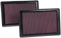 33-2445 Ersättningsfilter / Sportluftfilter K&N Filters