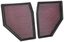 33-3128 Ersättningsfilter / Sportluftfilter K&N Filters