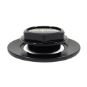Rotiform Blanksvart Centrumkåpa 4\'\'OD 3-1/8\'\' Stängd