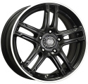 ENKEI FD-05, 17X7, 40, 5X100, 72.6, Svart / Polerad Fälg