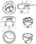 Rund Luft Ventilation 63mm (2.5\'\')