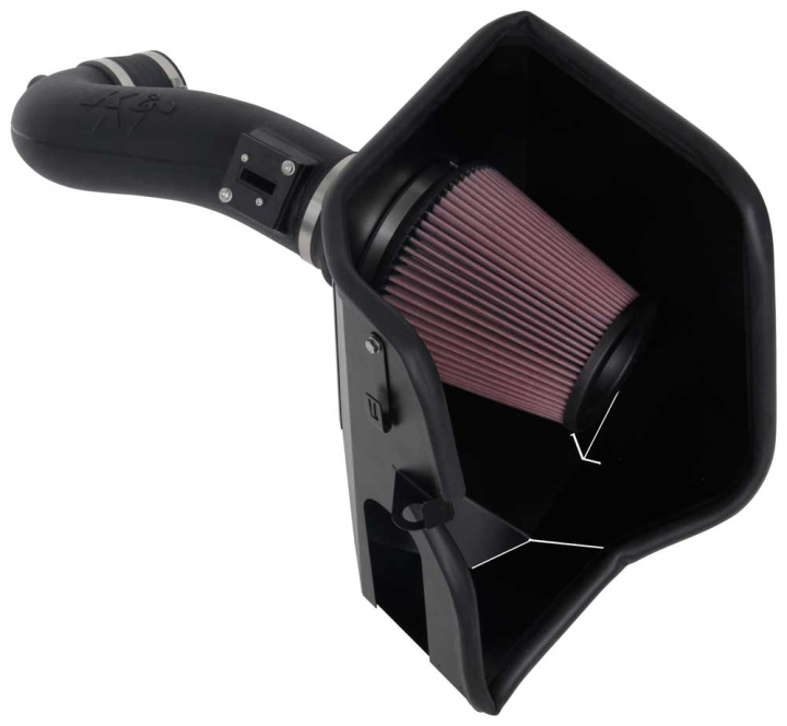 63-3110 63-Serien Luftfilterkit / Sportluftfilter K&N Filters i gruppen Välj bilmodell / Chevrolet / Silverado 14+ / Tuning / Luftfilter & Insug hos DDESIGN Scandinavia AB (63-3110)