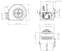TS500 Centrifugal Fläkt Med PWM Kontroll 24V 300CFM