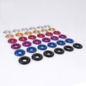 Stora Skärmbrickor 6 Stycken (20mm Diameter) Svart Skunk2