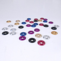 Stora Skärmbrickor 6 Stycken (20mm Diameter) Svart Skunk2