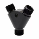 -6 30 Degree Y Splitter / Splicer (High Side) 5/8-18 (High Flow) MIO - Male Insert O-Ring