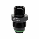 3/4-18 MOR (Hane O-ring) till 5/8-18 MIO (Hane Insert O-ring) M/M Adapter - T7 Design