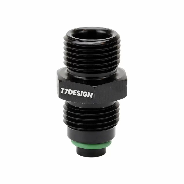 5/8-18 MOR (Hane O-ring) till 5/8-18 MIO (Hane Insert O-ring) M/M Adapter - T7 Design i gruppen Interiör / Värmepaket & Tillbehör / AC Komponenter hos DDESIGN Scandinavia AB (77-15-004)