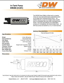DW200 Bränslepump 255 L/H In-Tank Deatschwerks (Bensin/E85)