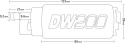 RX-8 04-08 DW200 255 L/H In-Tank Bränslepumpskit Deatschwerks