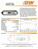 DW250iL Bränslepump 250 L/H In-Line Deatschwerks (Bensin/E85)