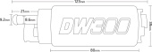 9-301-0883 Eclipse (Alla FWD) 90-94 DW300 340 L/H In-Tank Bränslepumpskit Deatschwerks (4)