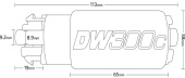 9-307-1000 DW300C 340 L/H In-Tank Bränslepump Inkl. Monteringssats Deatschwerks (4)
