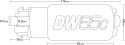 WRX 08-14 / STi 08-19 / GTO 04-06 / Legacy GT 05-09 DW65C 265 L/H In-Tank Bränslepumpskit Deatschwerks