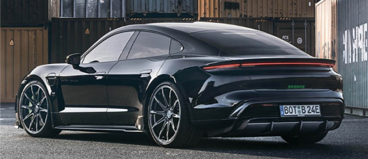 BRABUS Porsche Taycan Turbo S, diffusor insats carbon matt i gruppen Välj bilmodell hos DDESIGN Scandinavia AB (9TY-400-10)
