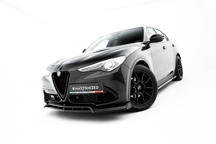 Alfa Romeo Stelvio Mk1 2016-2020 Frontsplitter V.3 Maxton Design i gruppen Välj bilmodell / Alfa Romeo / Stelvio hos DDESIGN Scandinavia AB (AL-ST-1-FD2G-FD2RG)