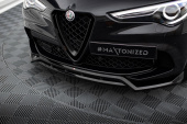 Alfa Romeo Stelvio Quadrifoglio Mk1 2016-2020 Frontläpp / Frontsplitter V.1 Maxton Design