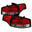 Audi A4 4Dr 06-08 LED Bakljus - Röda Klara Spyder Auto