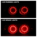 Acura RSX 02-04 LED Bakljus - Röda Klara Spyder Auto