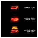 BMW E46 00-03 2Dr Coupe (Passar ej Cab) Ljuslist LED Bakljus - Röda Klara Spyder Auto