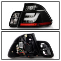 BMW E46 02-05 4Dr Ljuslist Style LED Bakljus - Svarta Spyder Auto