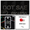 BMW E46 02-05 4Dr Ljuslist Style LED Bakljus - Svarta Spyder Auto