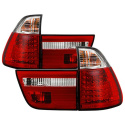 BMW E53 X5 00-06 4PCS LED Bakljus - Röda Klara Spyder Auto