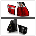 BMW E53 X5 00-06 4PCS LED Bakljus - Röda Klara Spyder Auto