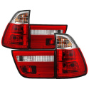 BMW E53 X5 00-06 4PCS Euro-style Bakljus- Röda Klara Spyder Auto