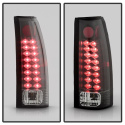 Chevy C/K Series 1500-3500 88-98 / Sierra 88-98 / Blazer 92-94 / Suburban 92-99 / Tahoe 94-99 / Escalade LED Bakljus - Svarta Spyder Auto