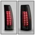 Chevy C/K Series 1500-3500 88-98 / Sierra 88-98 / Blazer 92-94 / Suburban 92-99 / Tahoe 94-99 / Escalade LED Bakljus - Svarta Röktonade Spyder Auto