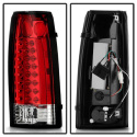Chevy C/K Series 1500-3500 88-98 / Sierra 88-98 / Blazer 92-94 / Suburban 92-99 / Tahoe 94-99 / Escalade LED Bakljus - Röda Klara Spyder Auto